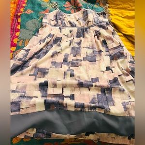 Beautiful satin midi strapless dress sz xl